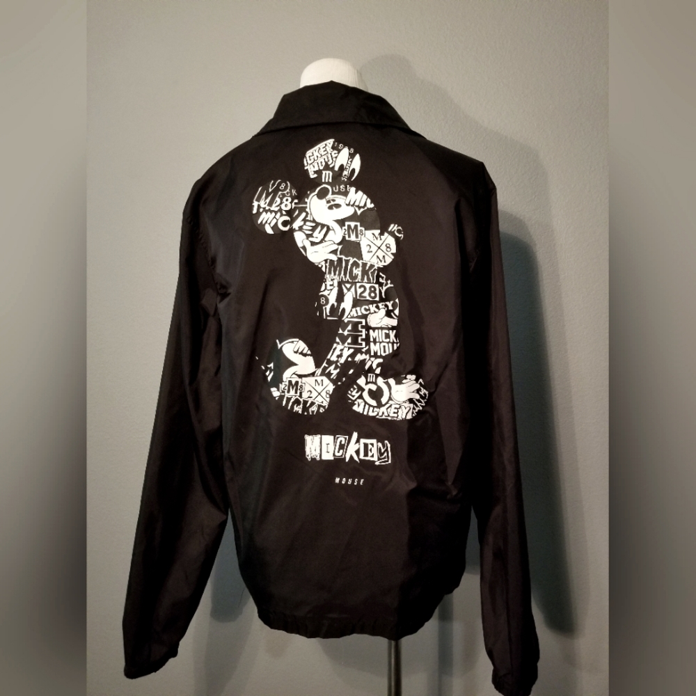 Neff X Disney Mickey Mouse Small Black Windbreaker